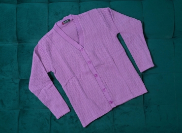 Ladies’ Sweater V neck Soft Violet