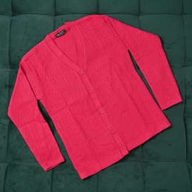 Ladies’ Sweater V neck Pure Pink