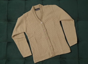 Ladies’ Sweater V neck Light Brownish