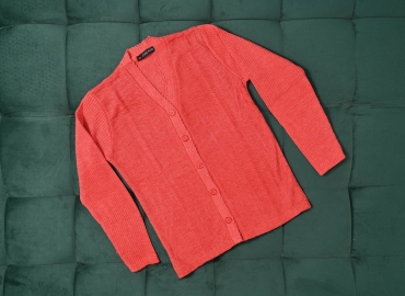 Ladies’ Sweater V neck Pure Red