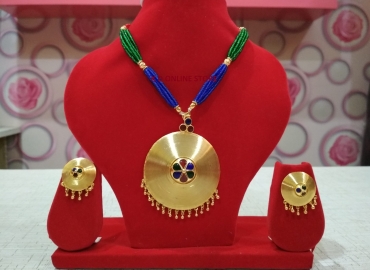 Axomiya Gahana Jaapi Mina necklace set