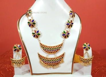 Axomiya Gahana Double jon necklace set