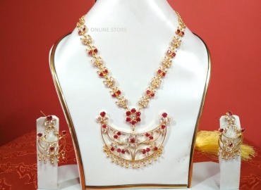 Axomiya Gahana Stone Jonbiri necklace set