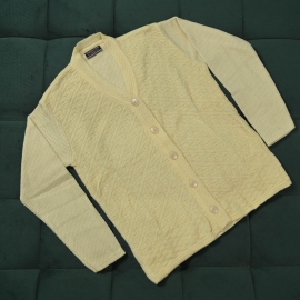 Ladies’ Sweater V neck Light Yellow