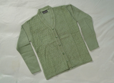 Ladies’ Sweater V neck Light Forest Green