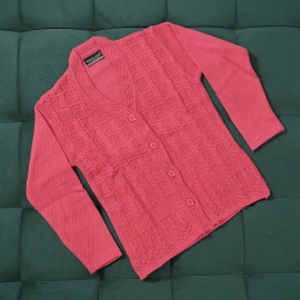 Ladies’ Sweater V neck Standard Pink
