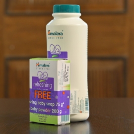 Himalaya Baby Powder & Free Himalaya Baby Soap