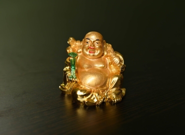 Laughing Buddha Metal Statue