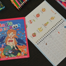 Reusable Magic Water painting book 3 pieces