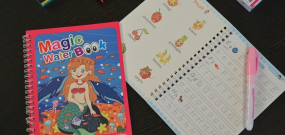 Reusable Magic Water painting book 3 pieces